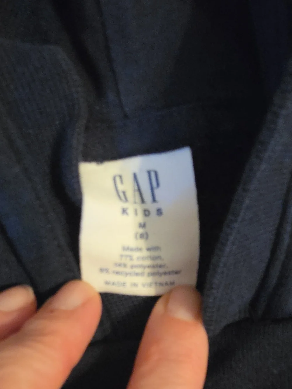 GAP Navy Girls Hoodie Dress with Iridescent Star Heart Size 8